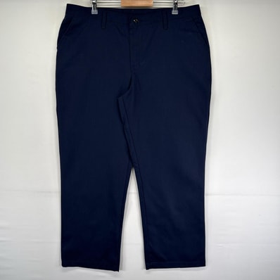 古着 レッドキャップ RED KAP パンツ ワーク チノパン 作業着 ワンポイントロゴ ジッパーフライ w20 L32 ネイビー系 メンズ