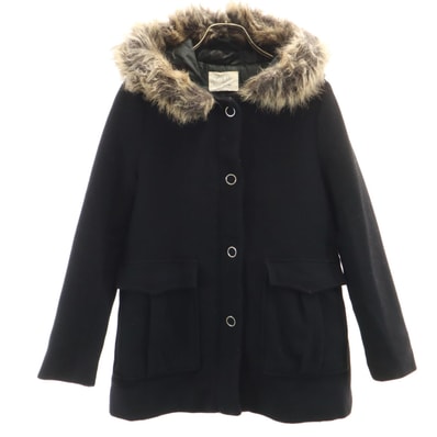 ZARA ザラ ウールブレンド コート 11-12 ブラック KIDS
