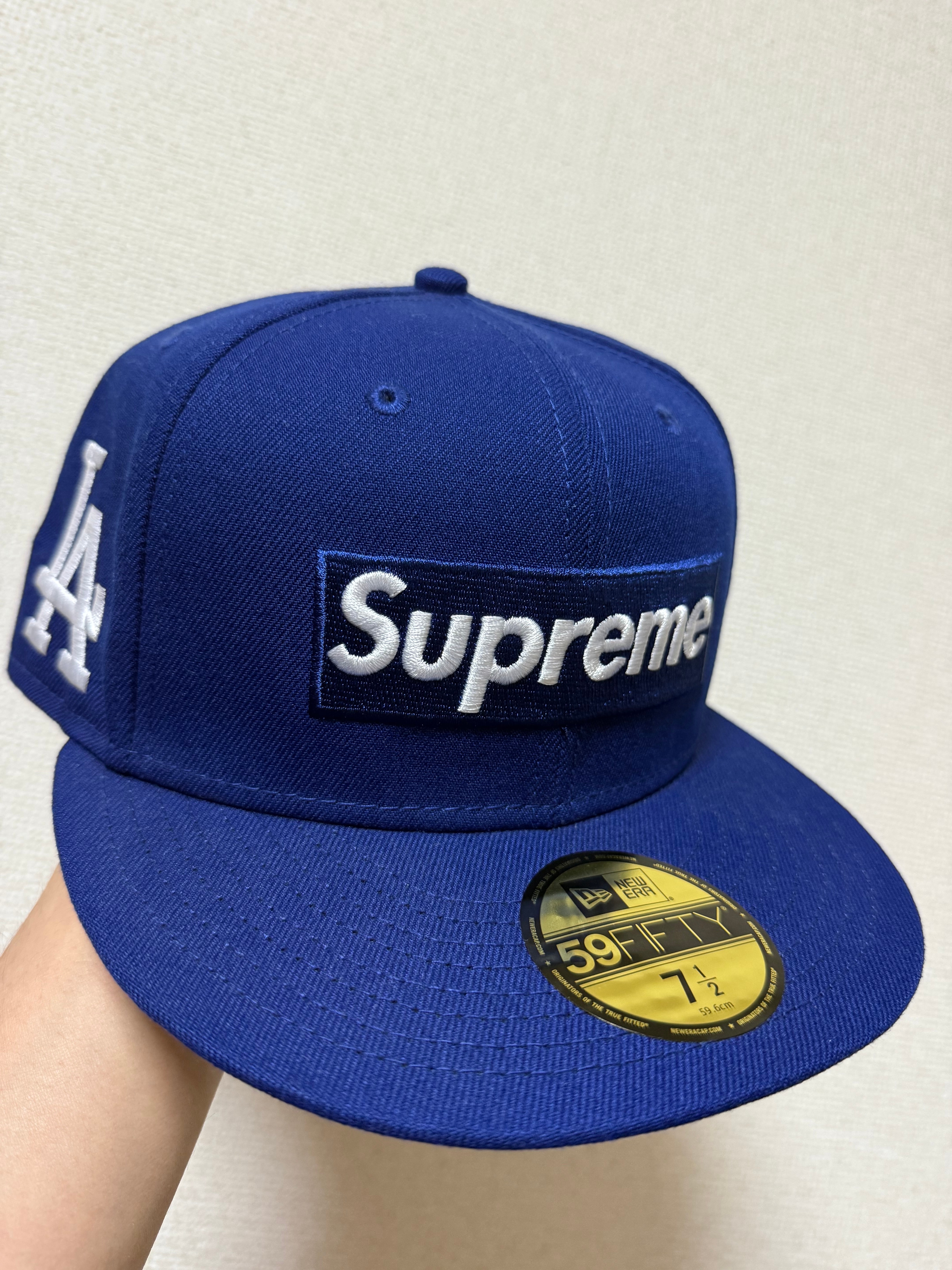 Supreme MLB Teams Box Logo New Era "Dark Royal"
