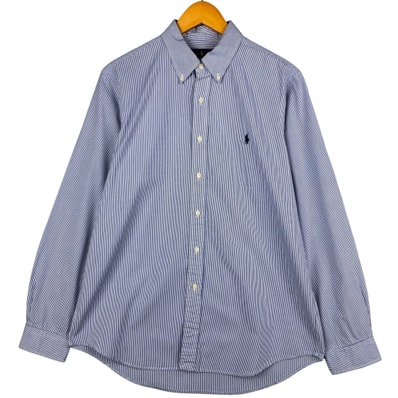 古着 ラルフローレン Ralph Lauren 長袖 ボタンダウンストライプシャツ メンズL相当/eaa598799