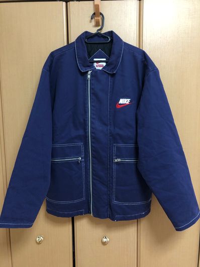 Supreme / NIKE® Double Zip Work Jacket "navy"