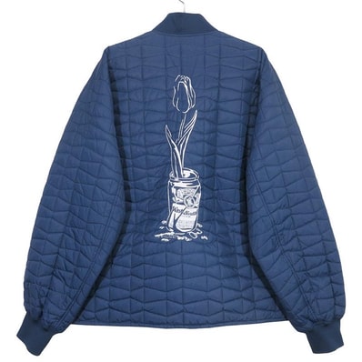 Wasted Youth Quilt Puff Jacket "Navy" / VERDY