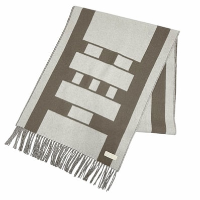 未使用品 エルメス マフラー コンクール イヴォワール ピュス カシミヤ