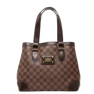 ルイ ヴィトン ダミエ ハムステッドPM トートバッグ ハンドバッグ N51205 エベヌ ブラウン PVC レザー レディース LOUIS VUITTON 【中古】