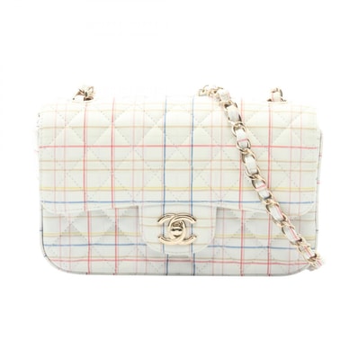 シャネル CHANEL ミニマトラッセ20 ショルダーバッグ バッグ レザー レディース ホワイト系 / マルチカラー A69900 【中古】