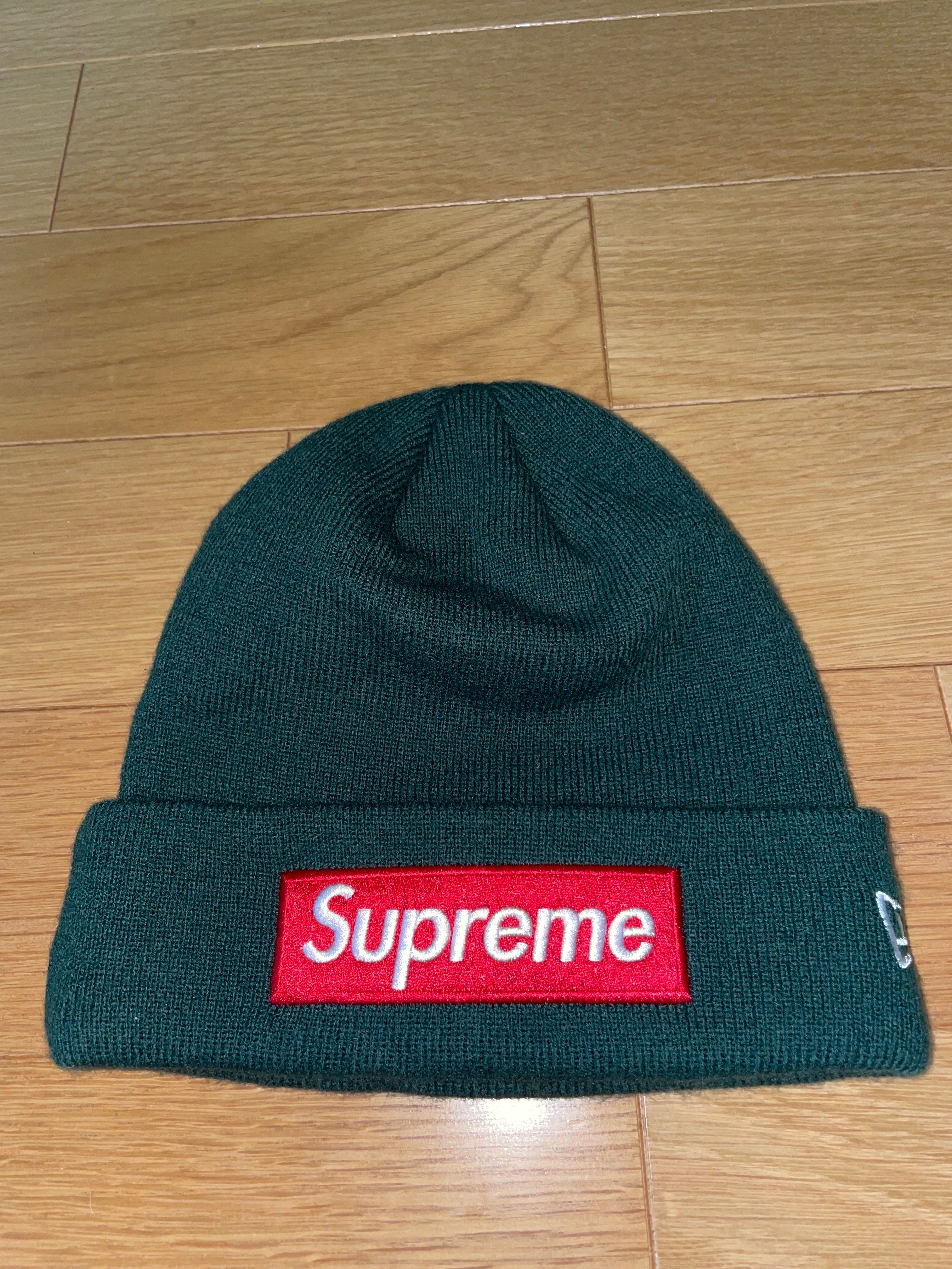 Supreme New Era Box Logo Beanie "Dark Pine"