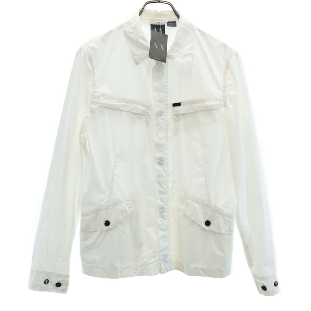 未使用 ARMANI EXCHANGE アルマーニエクスチェンジ シャツジャケット XS ホワイト タグ付き