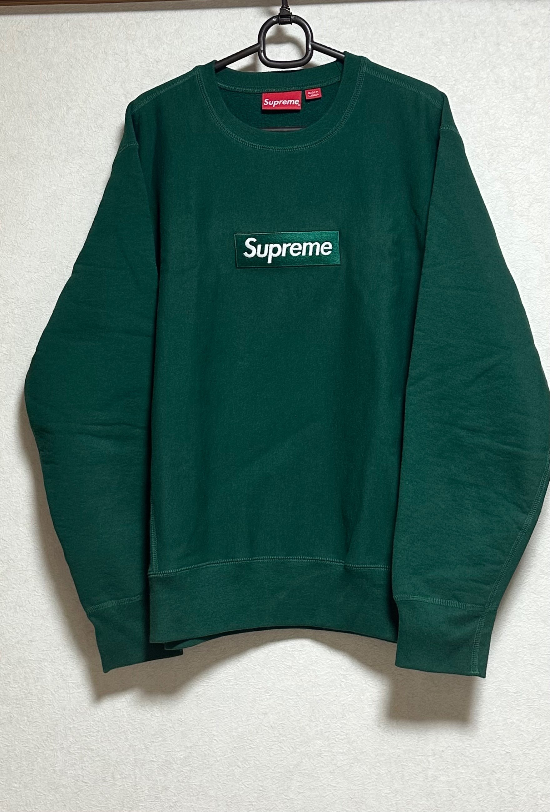Supreme Box Logo Crewneck Sweatshirt "Green" (18FW)
