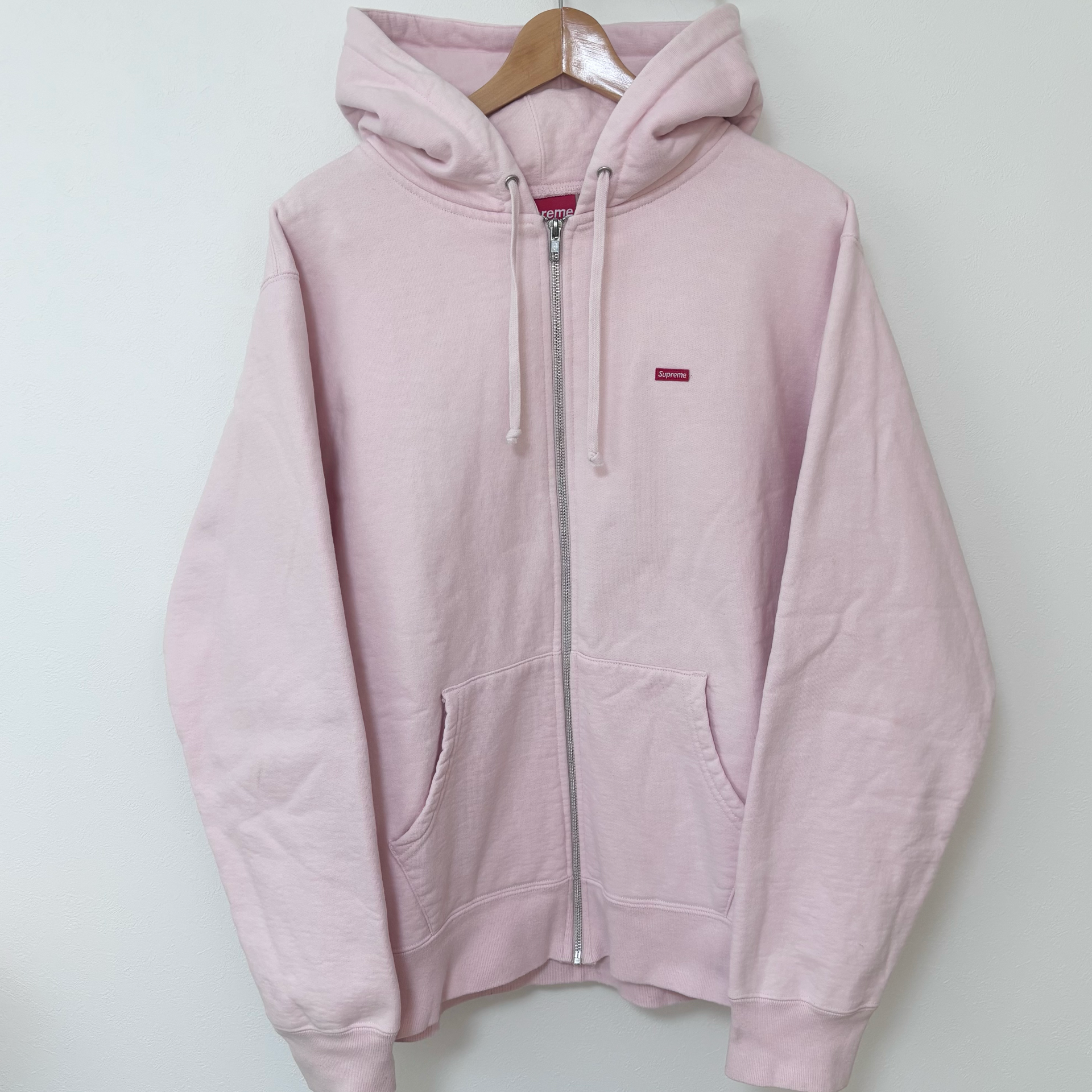 Supreme Small Box Zip Up Hooded Sweatshirt ライトピンク スモールボックス ジップアップ パーカー シュプリーム