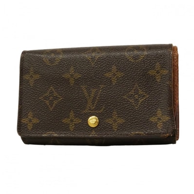 ★SALE【6cc4167】ルイヴィトン 財布 モノグラム ポルトモネビエトレゾール M61730 ブラウン【中古】レディース