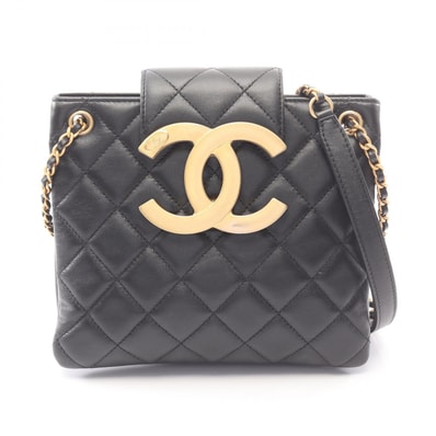 シャネル CHANEL マトラッセ ショルダーバッグ バッグ ラムスキン(羊革) レディース ブラック系 AS4596 【中古】