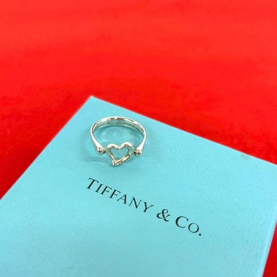 TIFFANY&Co. ティファニー オープンハート リング シルバー925 リング・指輪 10号 シルバー
25624