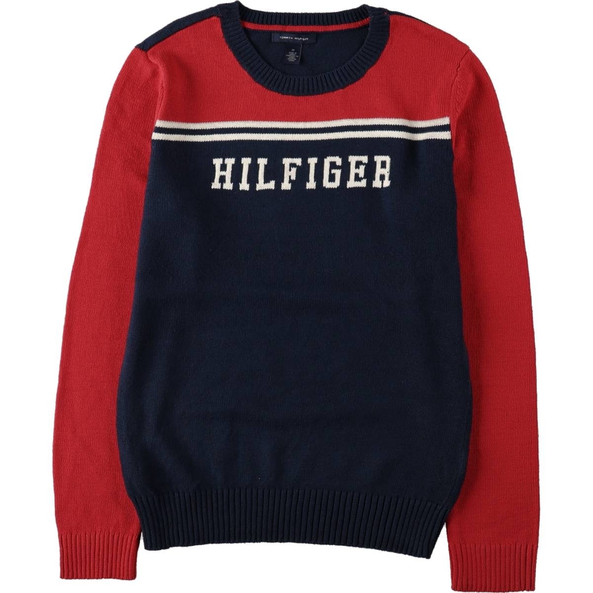 古着 トミーヒルフィガー TOMMY HILFIGER コットンニットセーター レディースM相当/eaa672612