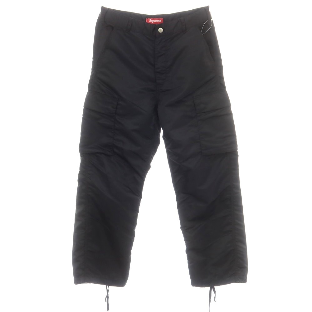 【中古】シュプリーム Supreme 2024年春夏 Nylon Cargo Pant ナイロン カーゴパンツ ブラック【サイズ30】【メンズ】