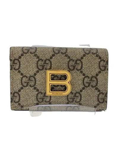 GUCCI x BALENCIAGA The Hacker Card Case Wallet "Beige/Ebony"