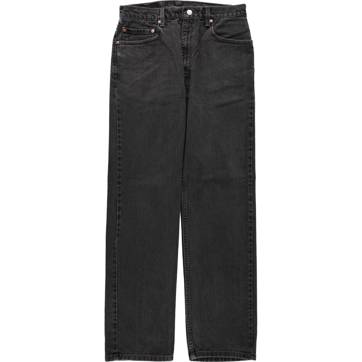古着 00年代 リーバイス Levi's 505 REGULAR FIT ブラックデニム テーパードデニムパンツ メンズw32相当/eaa668338