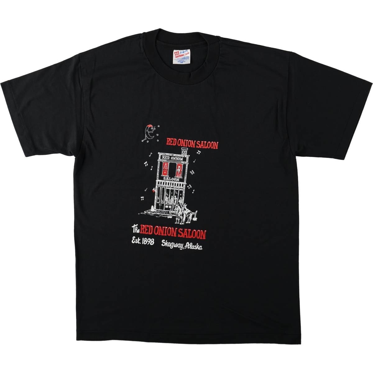 古着 90年代 ヘインズ Hanes HEAVYWEIGHT 50/50 RED ONION SALOON アドバタイジングTシャツ USA製 メンズL相当 ヴィンテージ/eaa667021