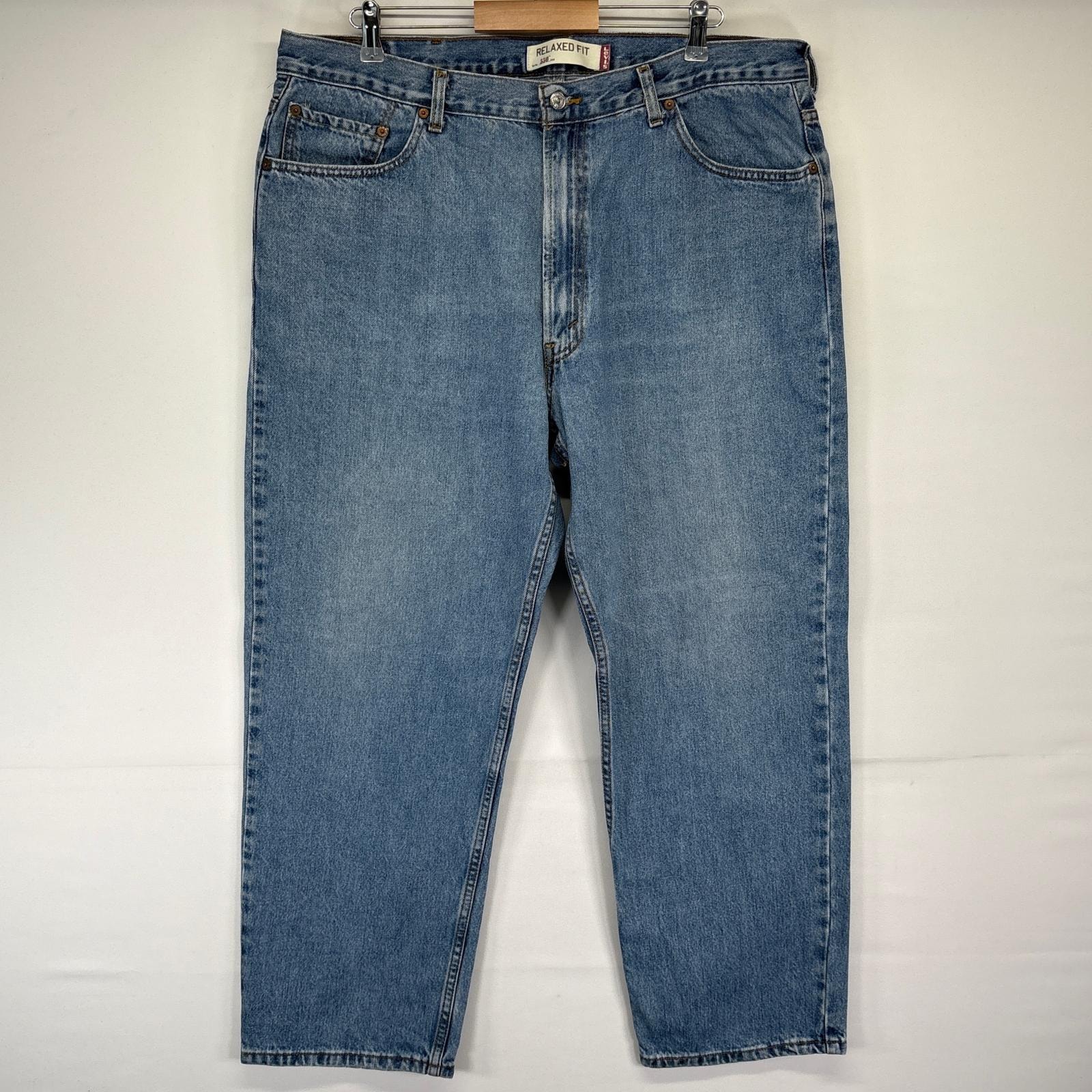 古着 リーバイス Levi's デニムパンツ 550 テーパード バギー ジーンズ ジーパン 長ズボン 大きいサイズ w42 L30  ブルー メンズ
