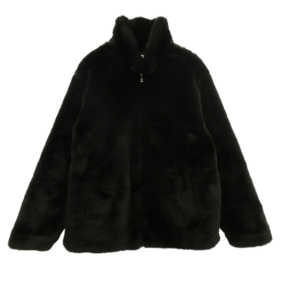 WACKO MARIA ワコマリア ジャケット 20AW 20FW-WMO-BL06 FUR COACH JACKET フェイクファー コーチ ジャケット ブラック系 M【中古】