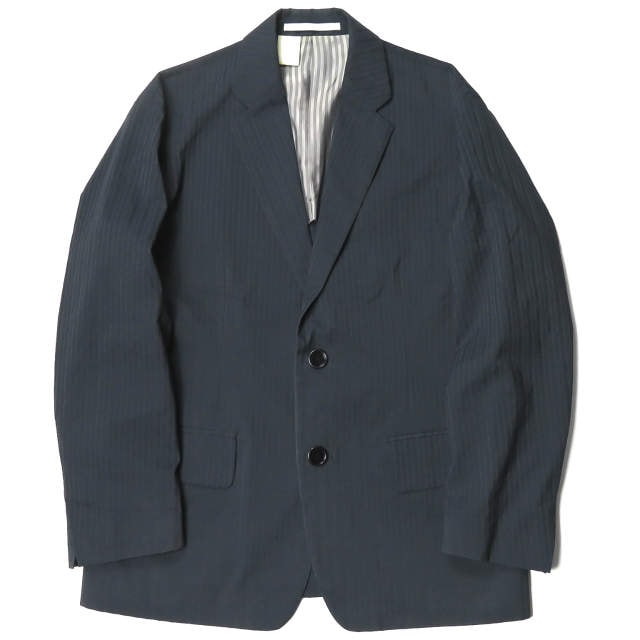 N.HOOLYWOOD COLLECTION LINE エヌハリウッド コレクションライン 18SS 日本製 ワイドストライプ2Bテーラードジャケット 181-JK02-005 pieces 40 ネイビー ポリエステル アウター mc55671
