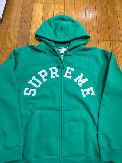 Supreme x Champion Zip Up Hooded Sweatshirt "Green"