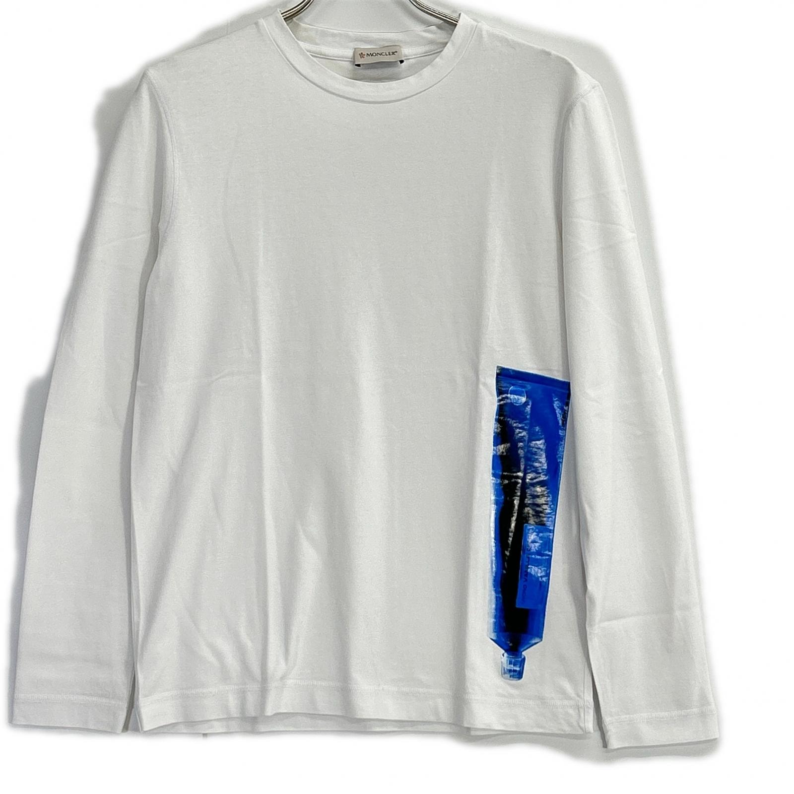 モンクレール 19年 ホワイト MAGLIA ロンT S