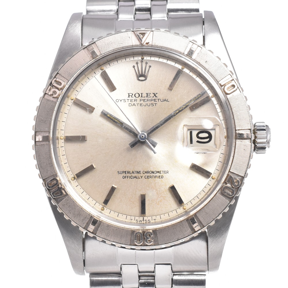 ロレックス ROLEX 1625 ヴィンテージ デイトジャスト Cal.1560 シルバー 自動巻き メンズ 良品 腕時計 L#150570