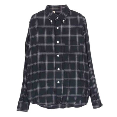 N.HOOLYWOOD エヌハリウッド 長袖シャツ 132-SH07 ボタンダウン チェック 長袖 シャツ ブラック系 36【中古】