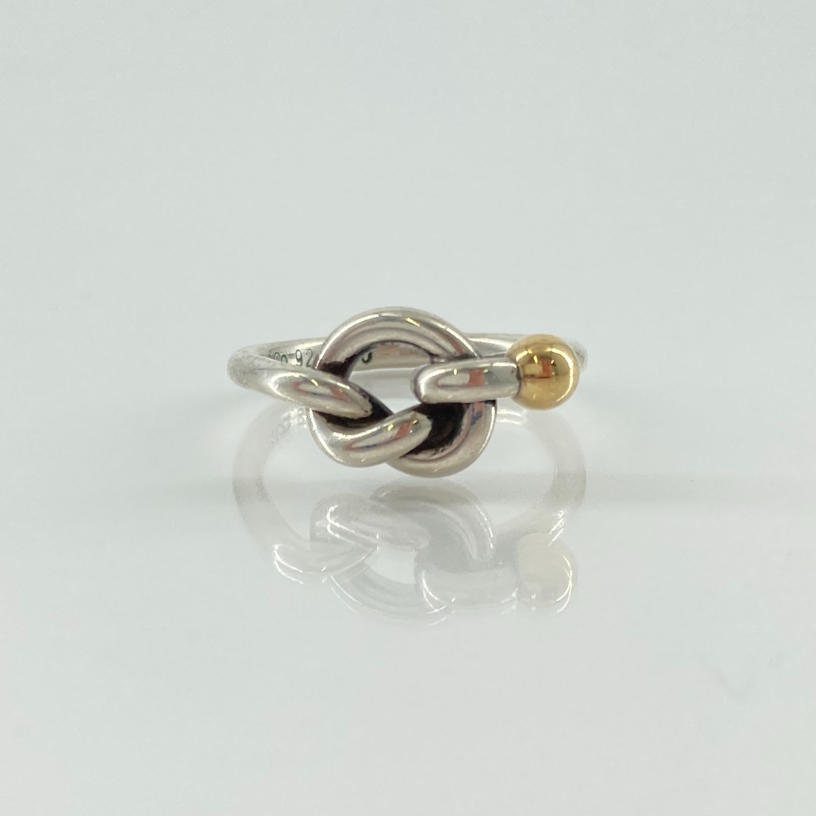 TIFFANY&CO(ティファニー) フックアンドアイ リング Ag925/750 3.0g ゴールド×シルバー