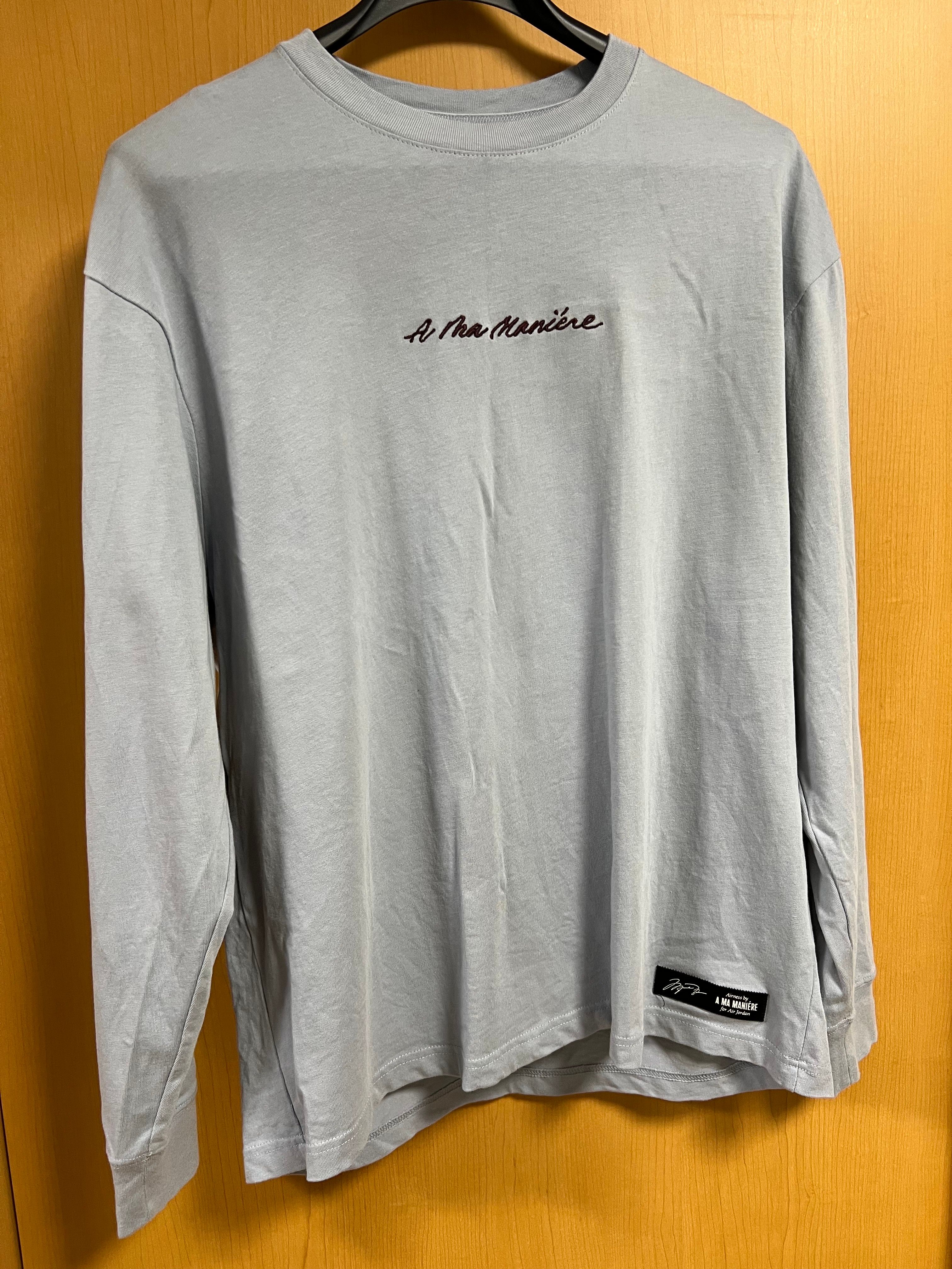 Jordan A ma maniere Long sleeve Tee "Obsidian Mist"