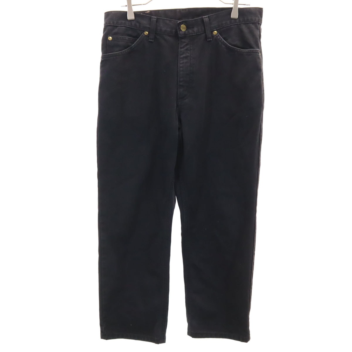 Lee リー SANFORIZED 日本製 ストレートデニムパンツ w33 ブラック系