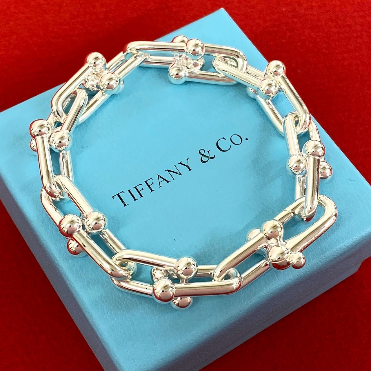 TIFFANY&Co. ティファニー ハードウェア ラージリンク ブレスレット シルバー925 ブレスレット シルバー
32176