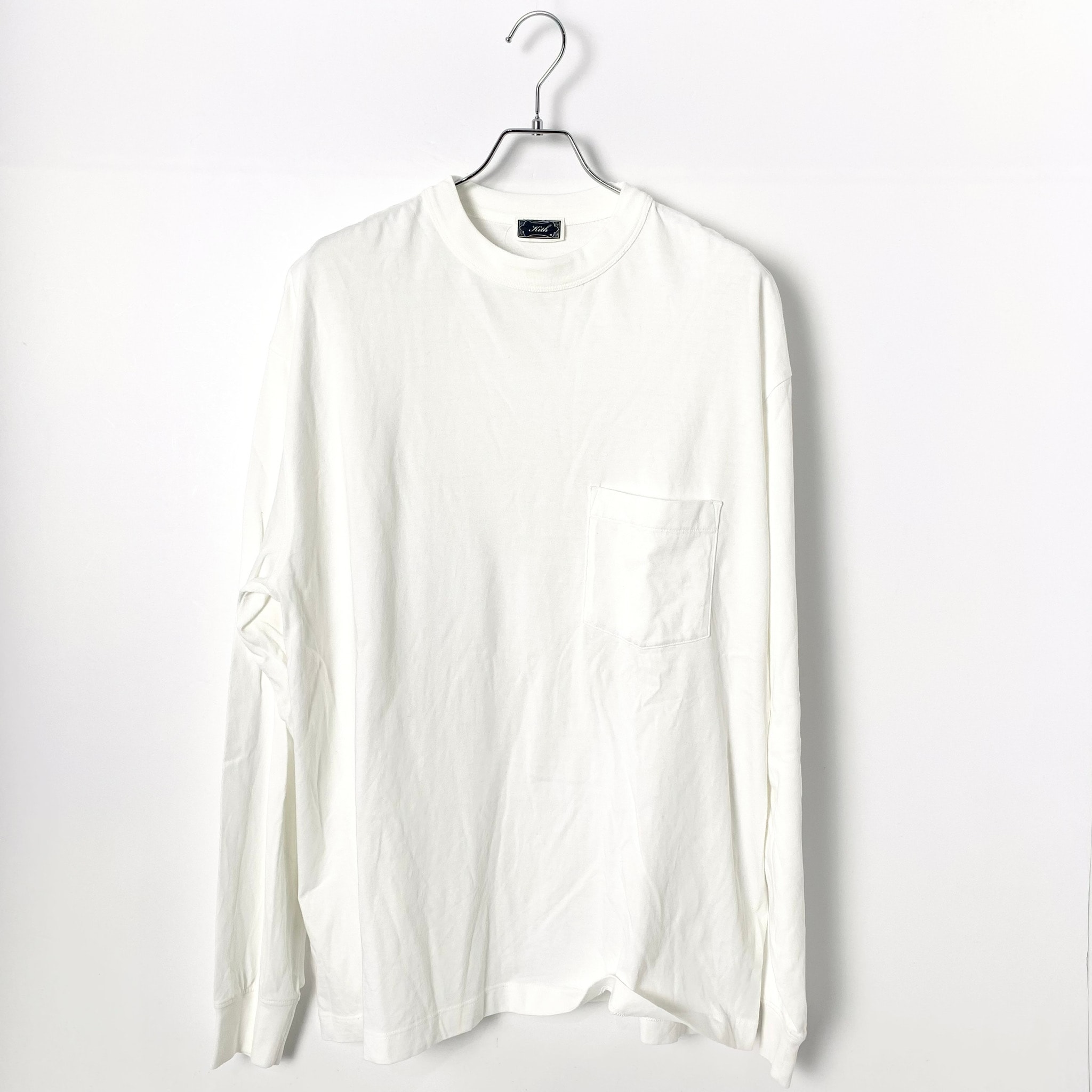 Kith Long-Sleeve Leonard Pocket Tee 'White'