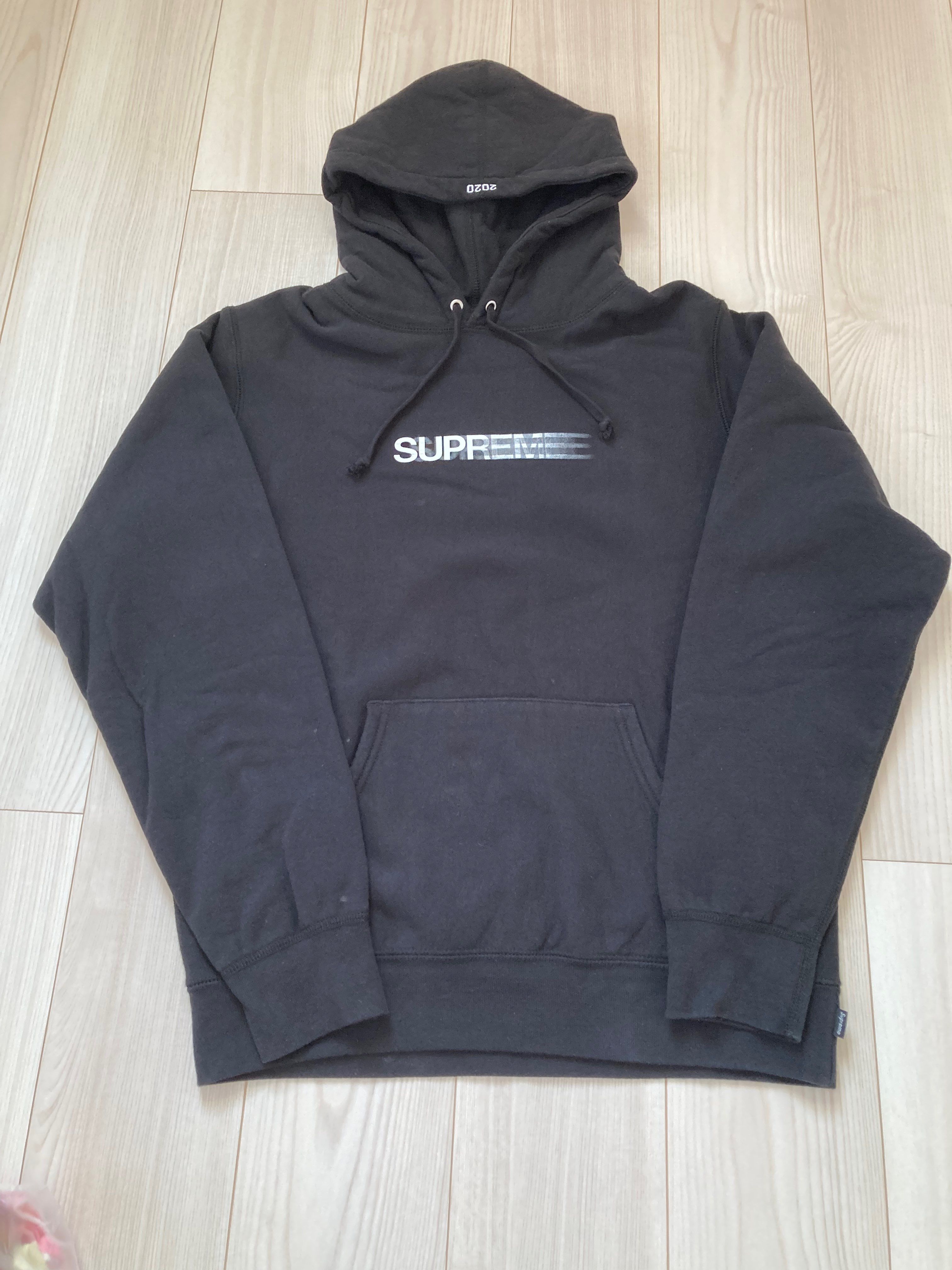 Supreme Motion Logo Hooded Sweatshirt "Black" (20SS)