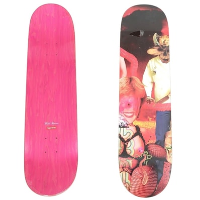 【中古】シュプリーム Supreme 2019年春夏 Sekintani La Norihiro Skateboard スケートボード デッキ スケボー ピンクxマルチカラー【サイズ8×32】【メンズ】