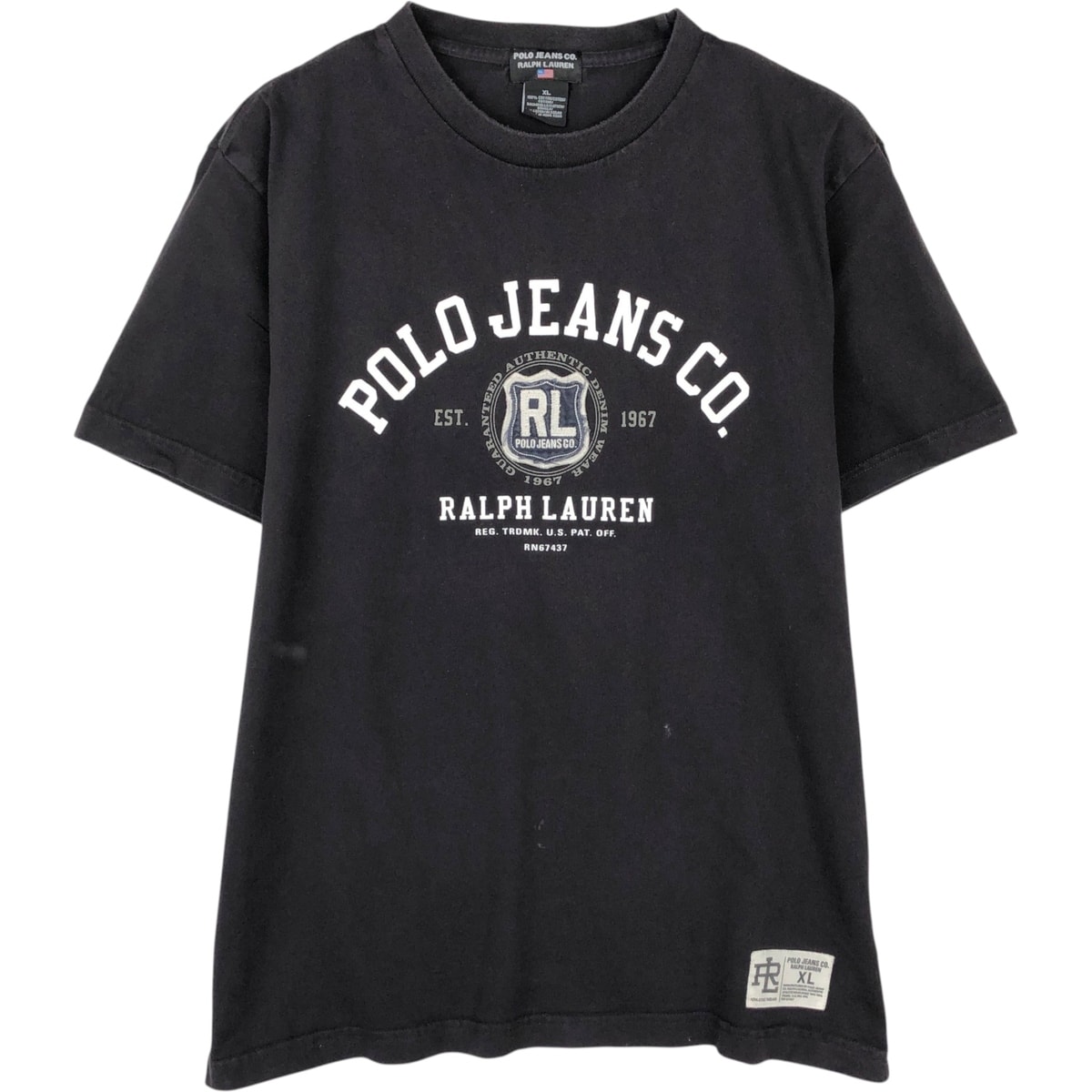 古着 00年代 ラルフローレン Ralph Lauren POLO JEANS COMPANY 半袖 ロゴTシャツ メンズXL相当/eaa622039