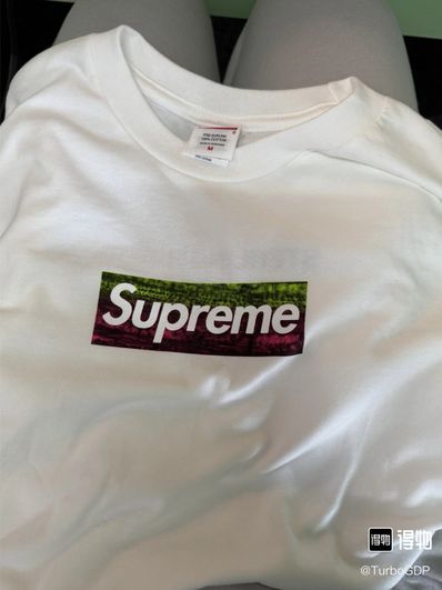 Supreme Los Angeles Fire Relief Box Logo Tee "White"