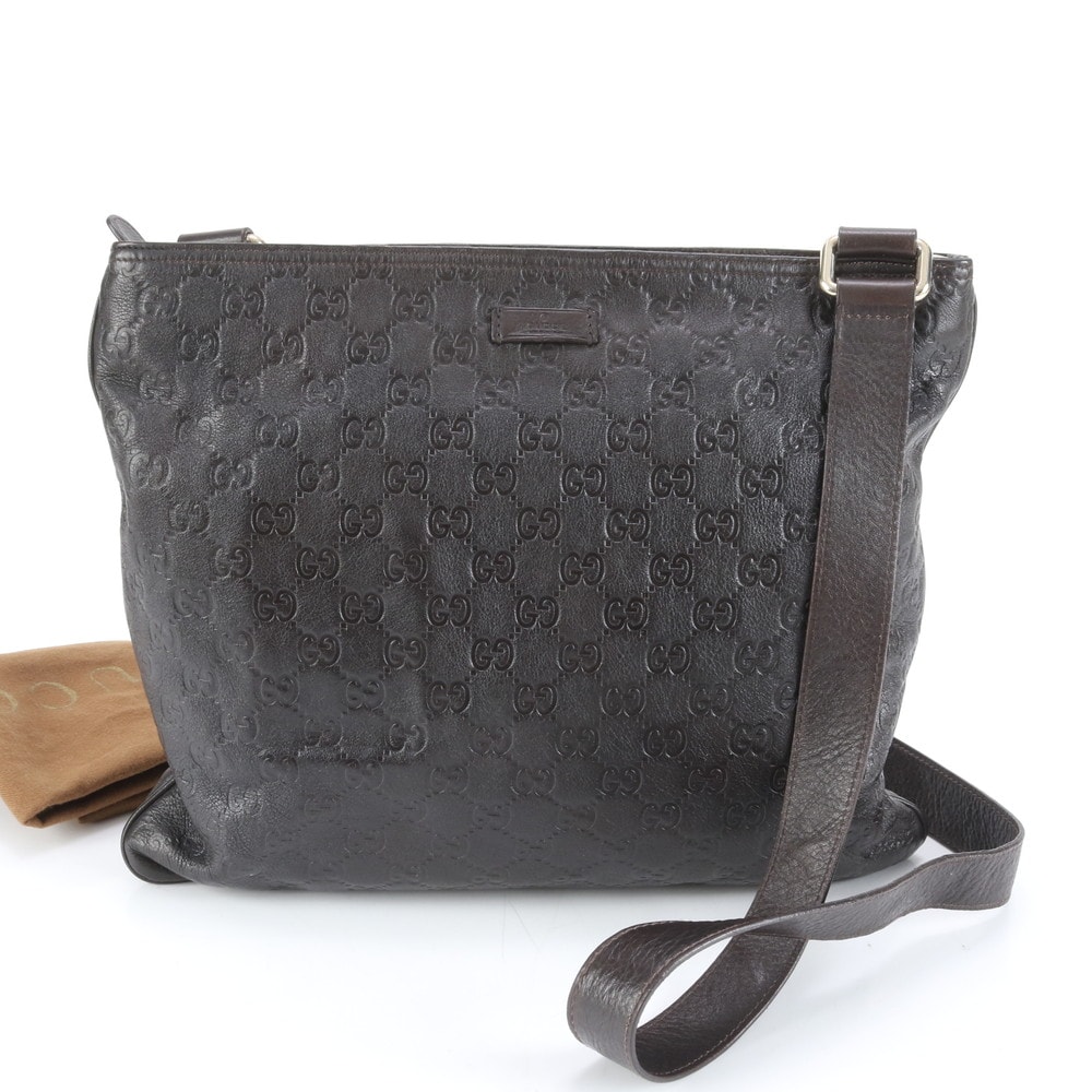 ■極美品 グッチ グッチシマ 201446 ショルダーバッグ レザー