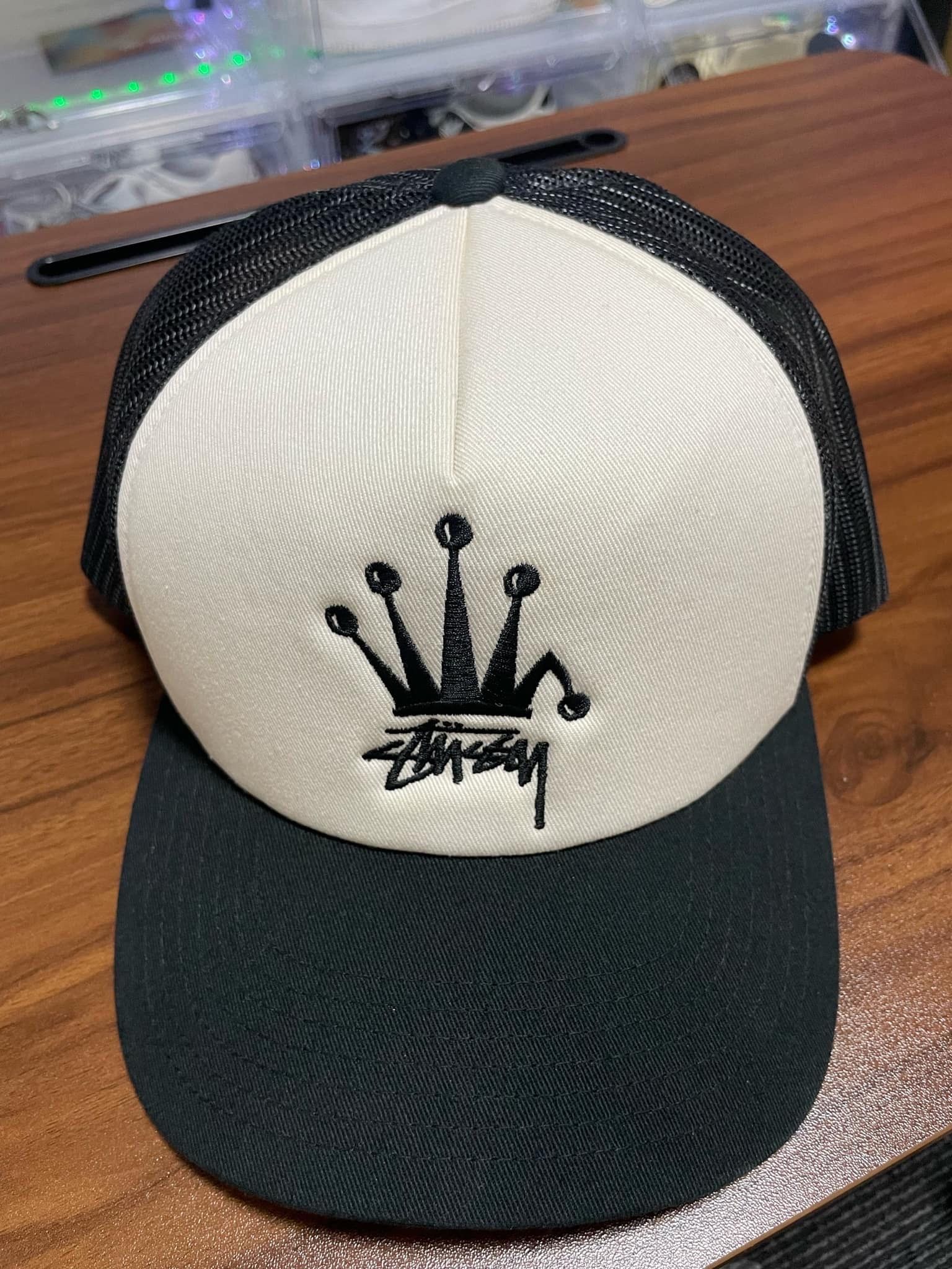 Stussy Crown Stock Trucker Cap "Black"
