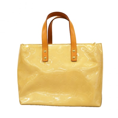 【6de5686】ルイヴィトン ハンドバッグ ヴェルニ リードPM M91334 ベージュ【中古】レディース