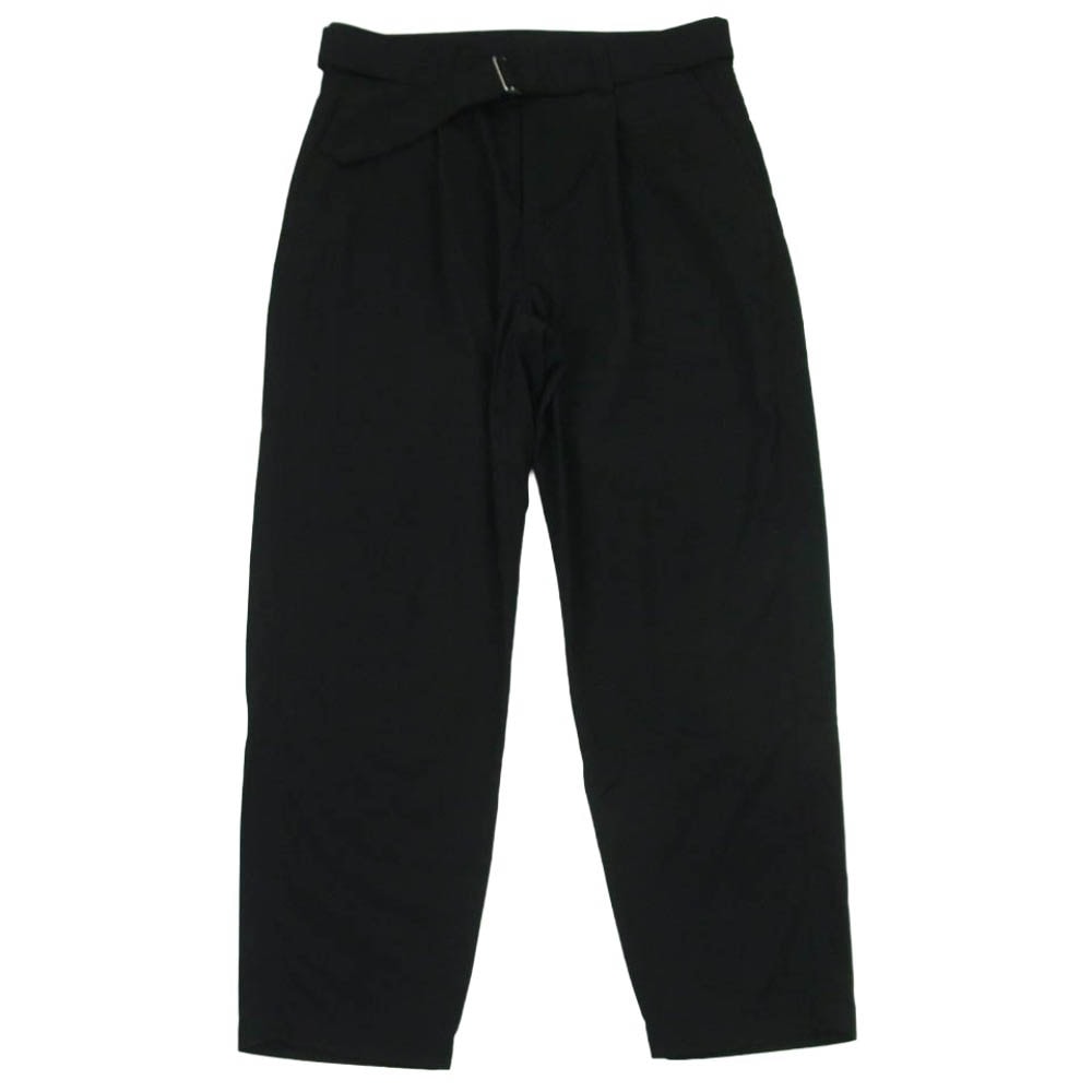 SOPHNET. ソフネット SOPH-220038 WIDE BELTED BAGGY TUCK TAPERED PANTS テーパード パンツ 日本製 ブラック系 M【中古】