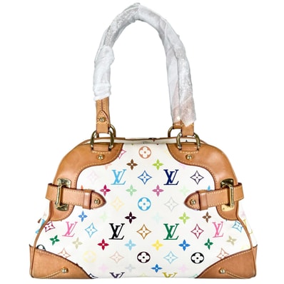 LOUIS VUITTON ルイ・ヴィトン マルチカラー クラウディア ブロン M40193 ハンドバッグ モノグラムマルチカラー ホワイト レディース【中古】