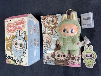 POP MART THE MONSTERS (LABUBU) Exciting Macaron Plush Series GREEN GRAPE