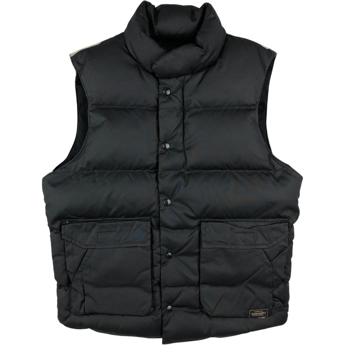 古着 ラルフローレン Ralph Lauren DENIM&SUPPLY デニム&サプライ 星条旗柄 ダウンベスト メンズS相当/eaa608683
