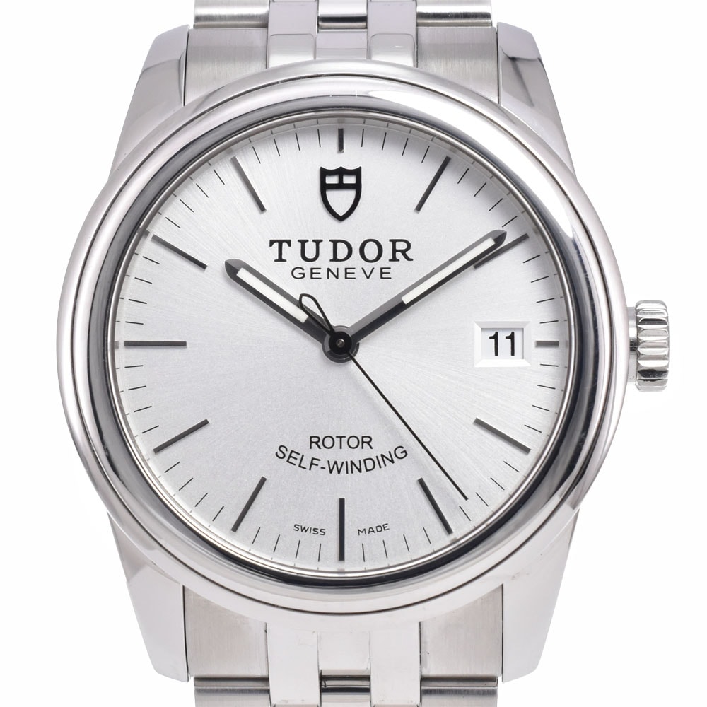 チューダー TUDOR 55000 グラマーデイト シルバー 自動巻き メンズ 美品 腕時計 C#149709