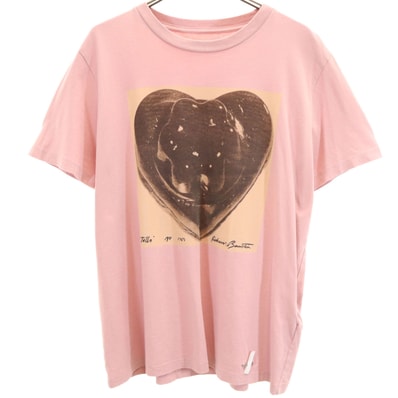 COACH コーチ RICHARD BERNSTEIN リチャード・バーンスタイン コラボ ハート 半袖 Tシャツ M ピンク