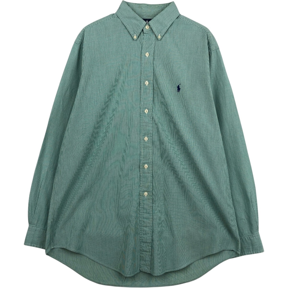 古着 ラルフローレン Ralph Lauren YARMOUTH 長袖 ボタンダウンストライプシャツ メンズL相当/eaa629109