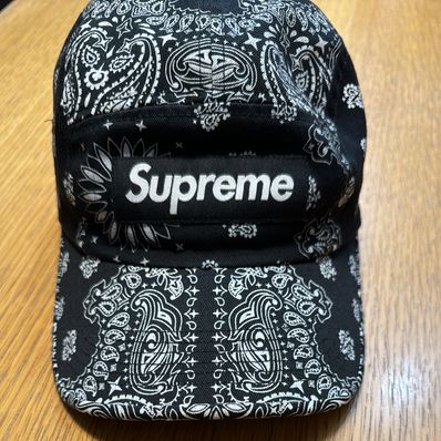 Supreme Bandana Camp Cap "Black"