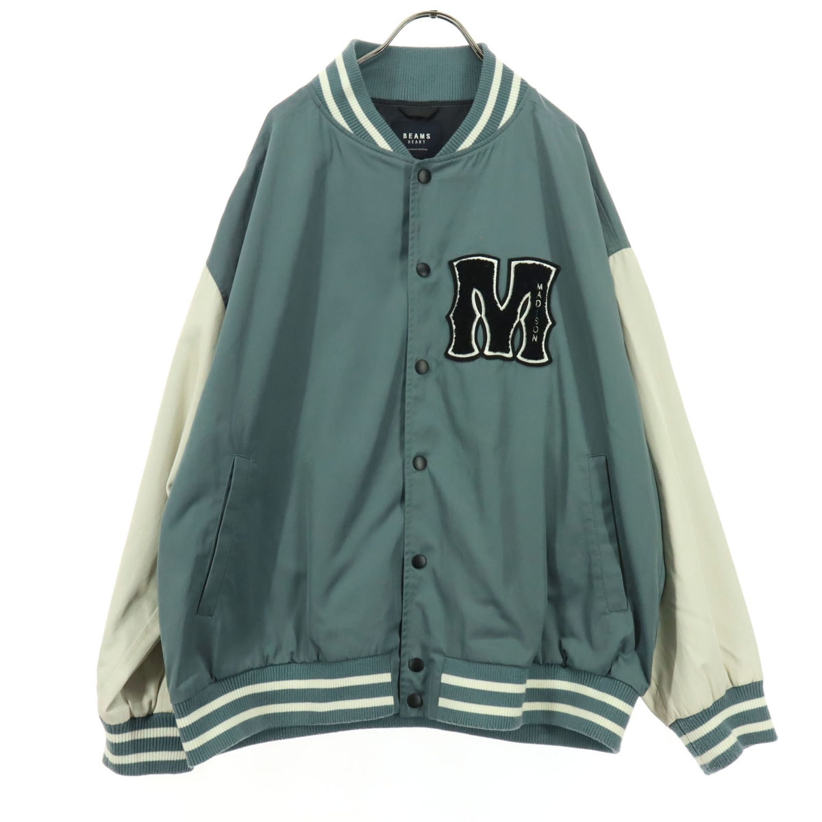 BEAMS HEART ビームスハート 長袖 スタジャン L ブルー