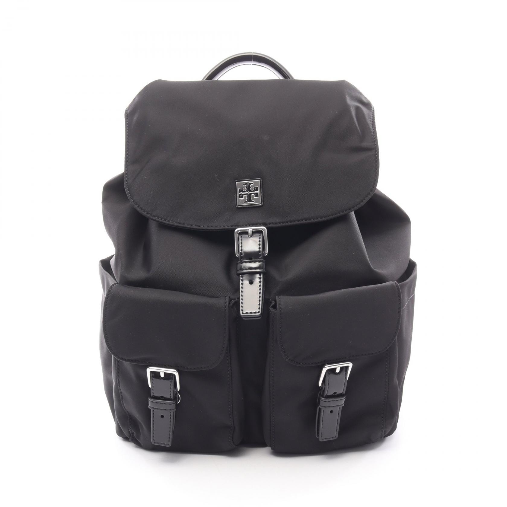 トリーバーチ Tory Burch リュックサック バックパック バッグ ナイロン レザー レディース ブラック系 169165001 【新品】